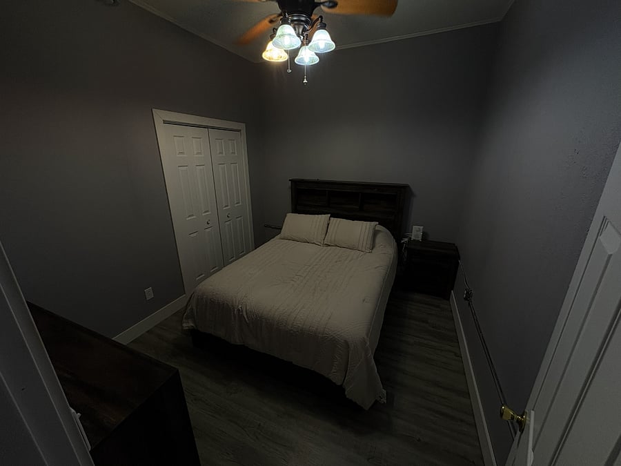 3rd of 3 bedrooms...no windows for those who like no light when sleeping!