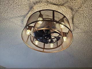 Ceiling fan and light 