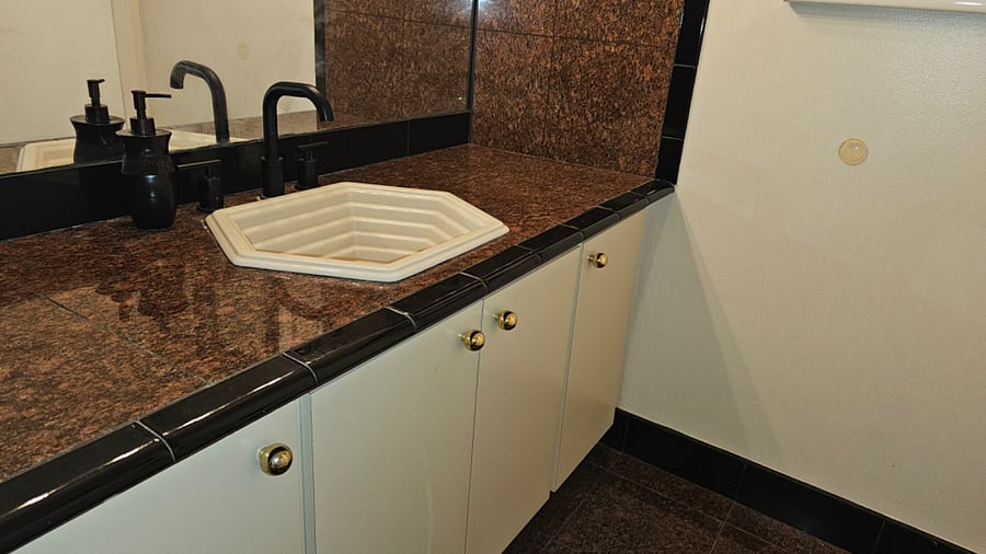 Large granite counter topcloset