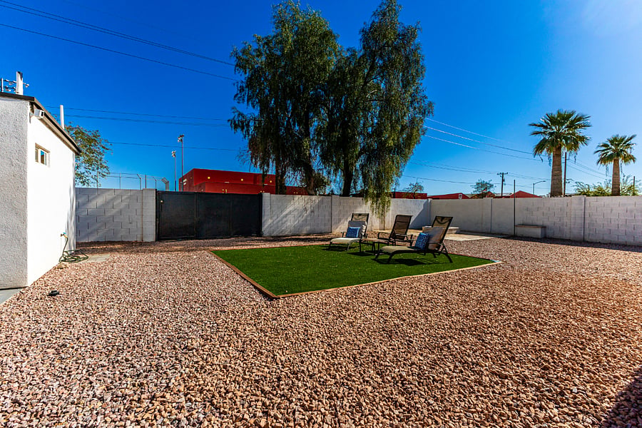 Backyard Sunbathing Area