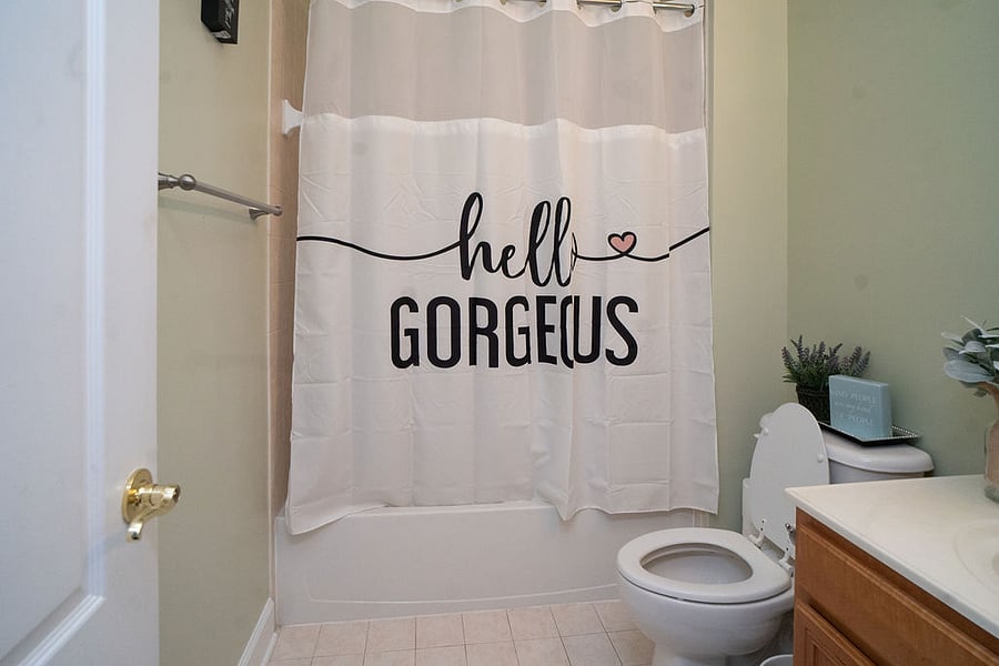 Shared bathroom for Bedroom 1 and 2Down