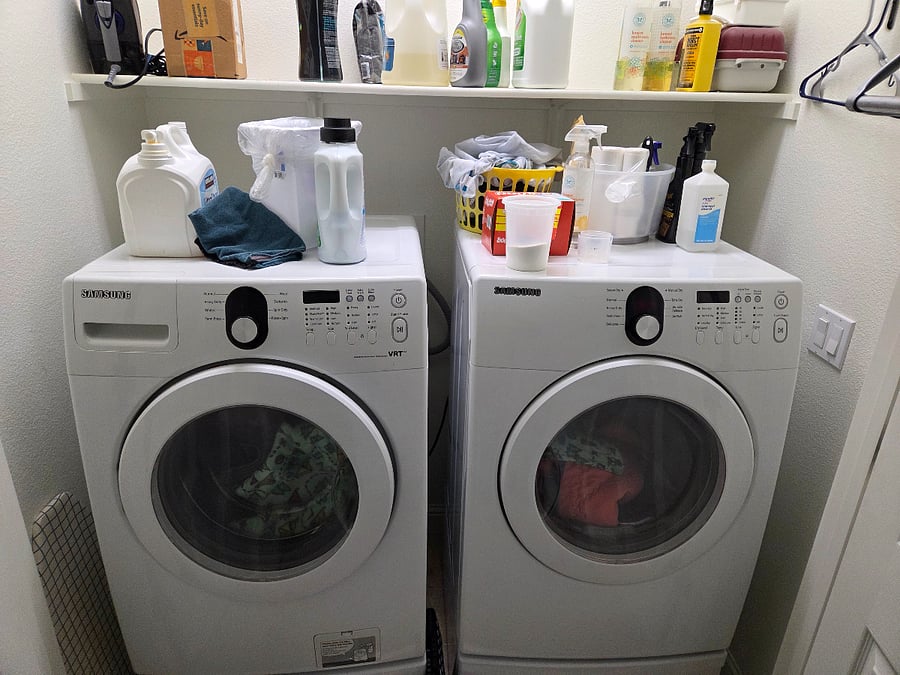 Washer and dryer