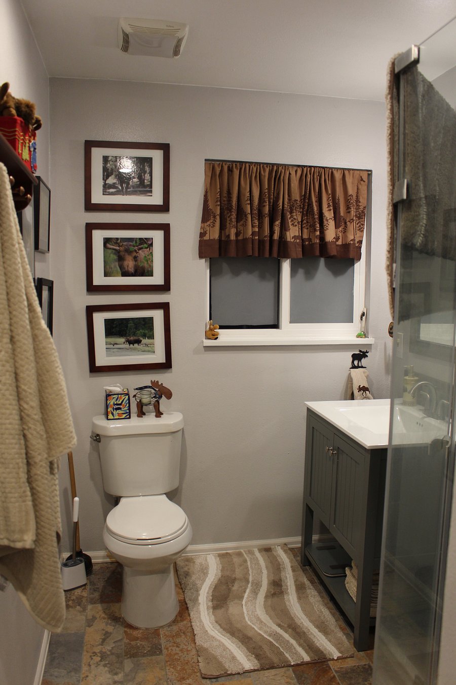 Hall bathroom with shower