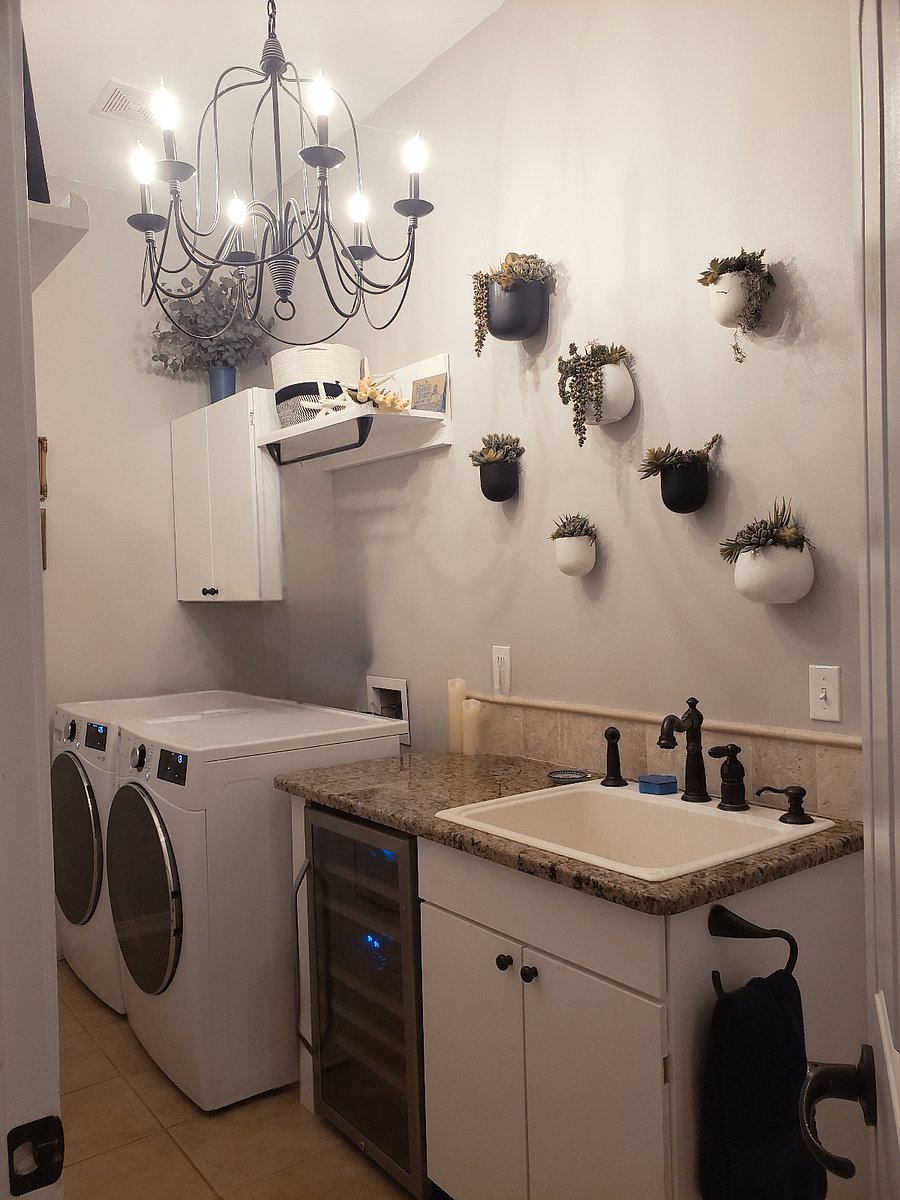 Laundry room off the garage