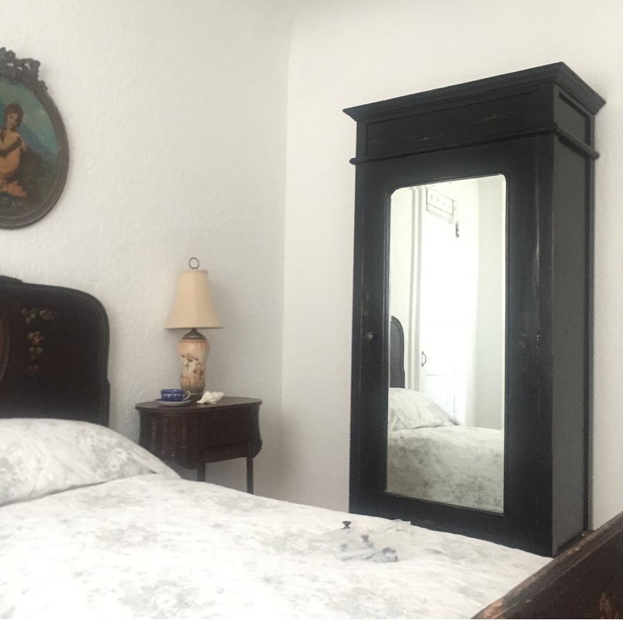 Full length mirror closet
