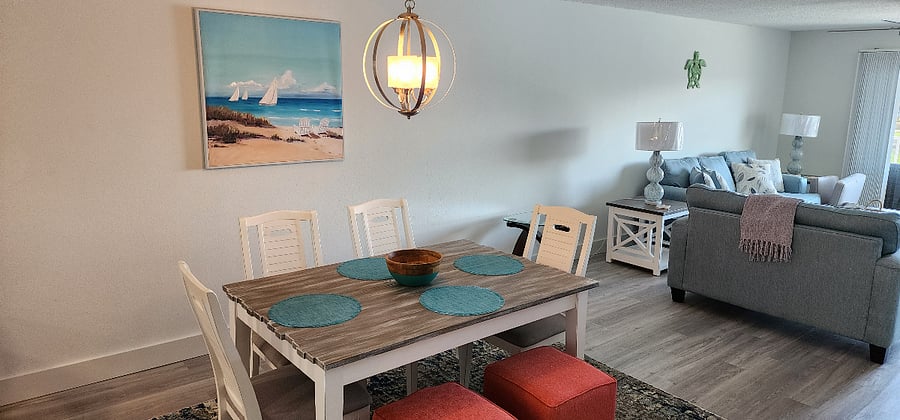 Dining Area Flows into the Living Area