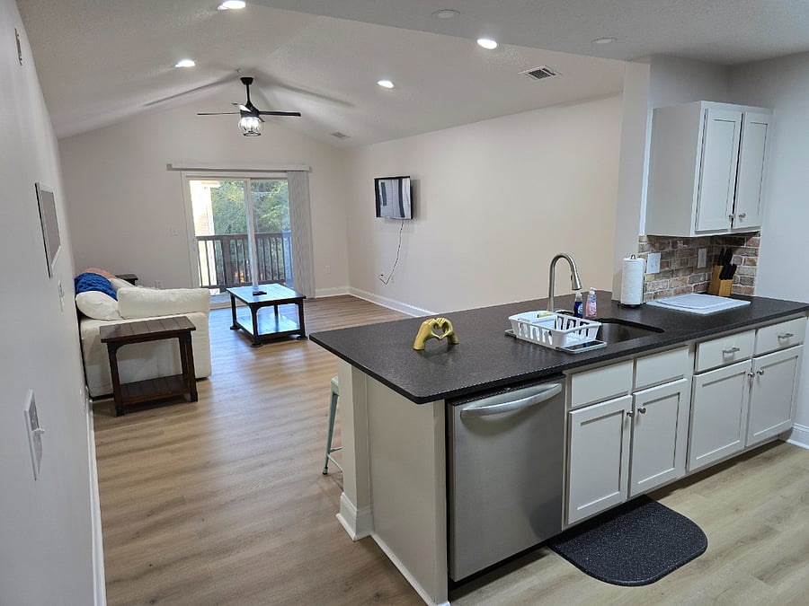 Kitchen, Eat in Bar, Living Room 