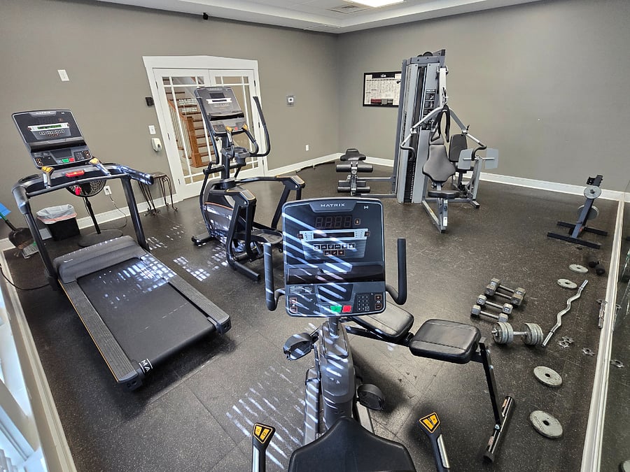 On-Site Gym at Pool Clubhouse