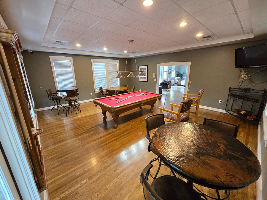 On-Site Pool Table at Pool Clubhouse