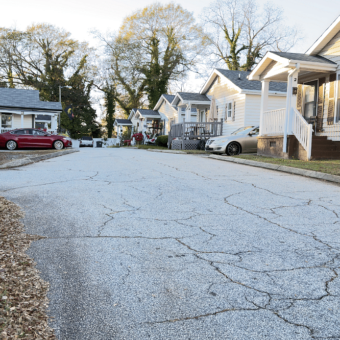 Cul-de-sac Entrance View: A look at the calm, low-traffic cul-de-sac where the home is located.