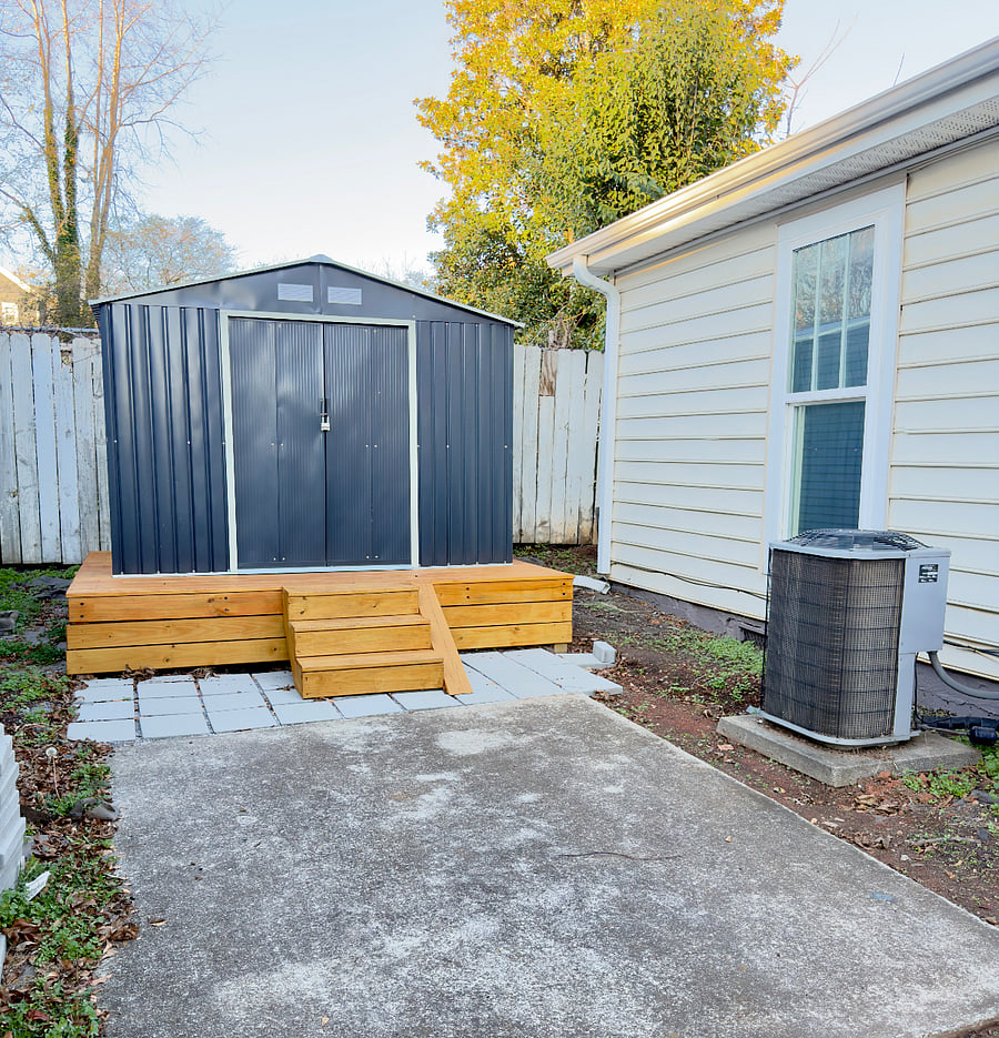 Outdoor Shed: The on-site shed is locked and not accessible to renters.