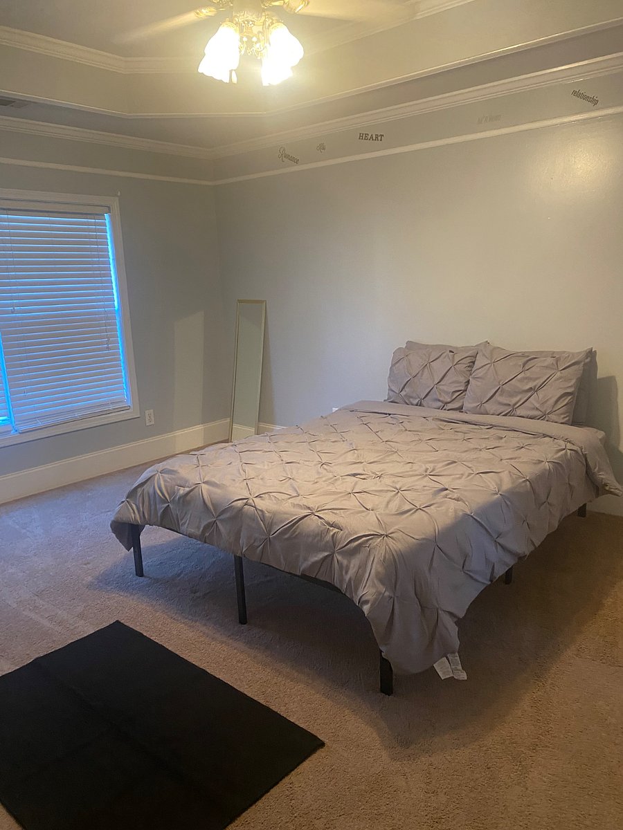 Queen bed in Master Bedroom