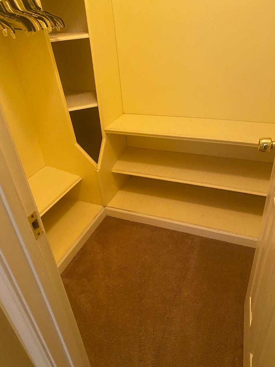 1 of 2 walk-in closets in Master bedroom
