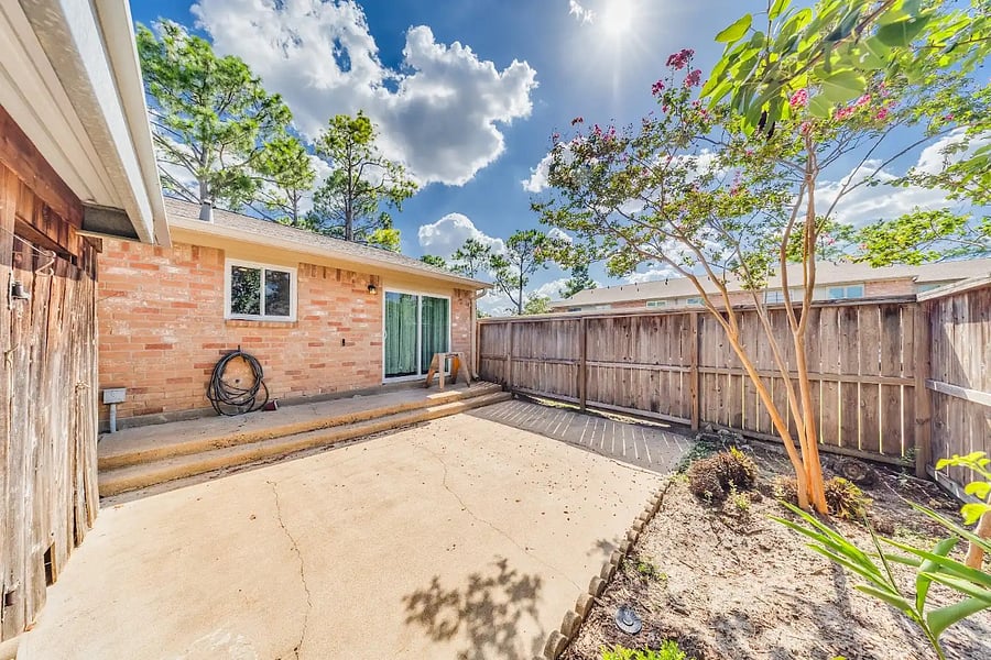 Private patio
