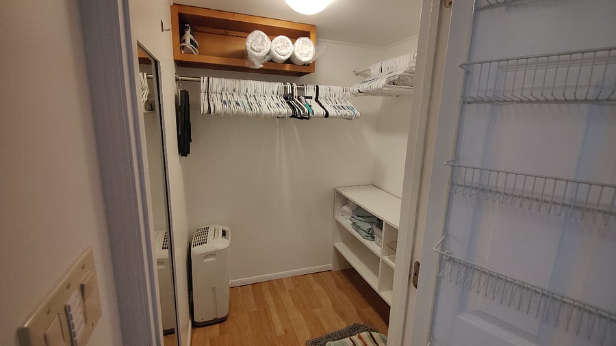 Master walk-in closet