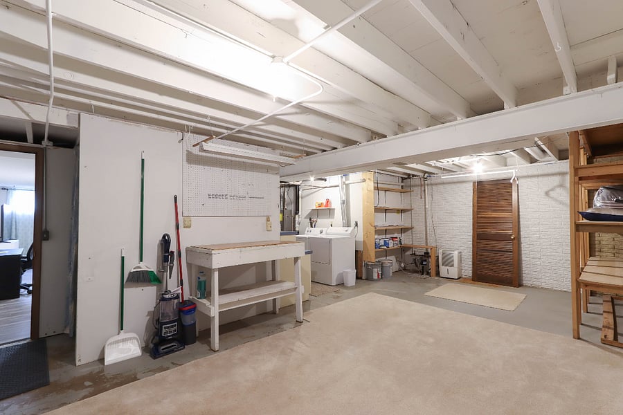 Unfinished part of basement