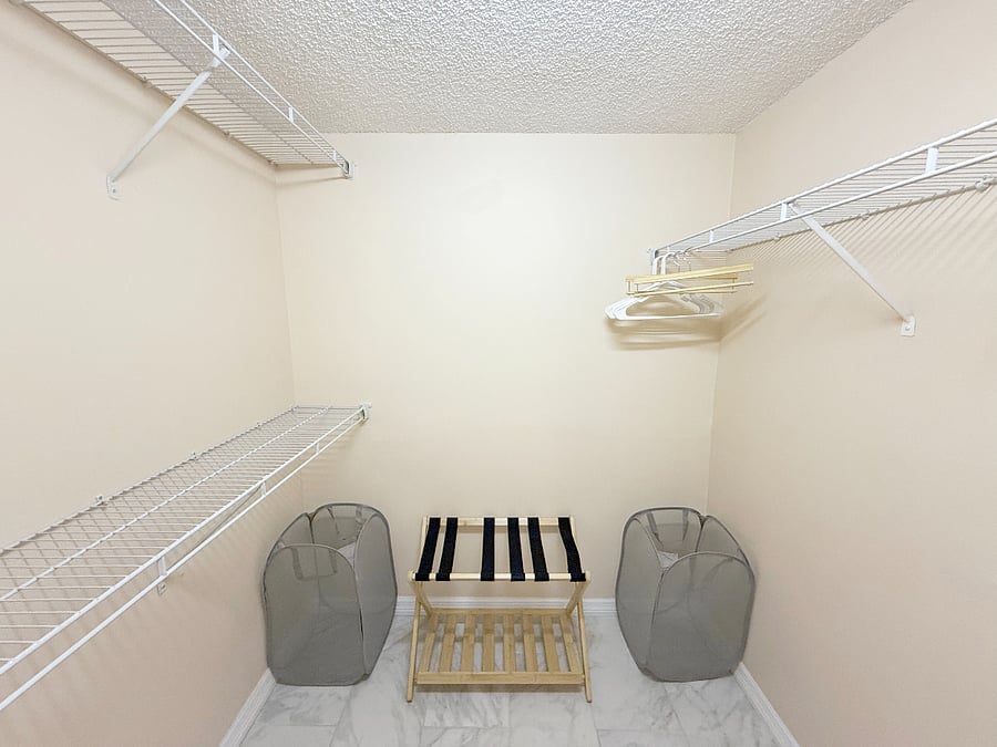 Bedroom #2- walk-in closet
