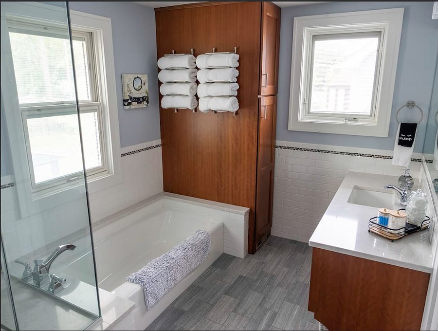 Bathroom 1 on 2nd floor with three of the bedrooms