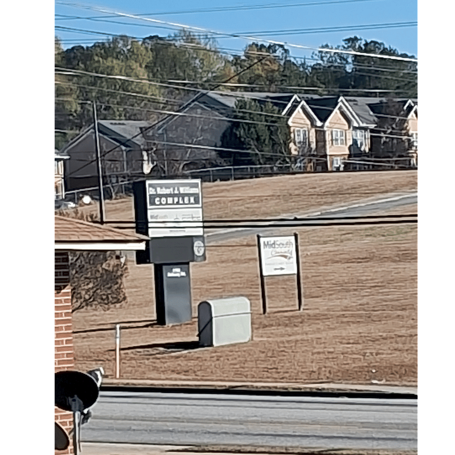 Townhome complex adjacent to community college campus.