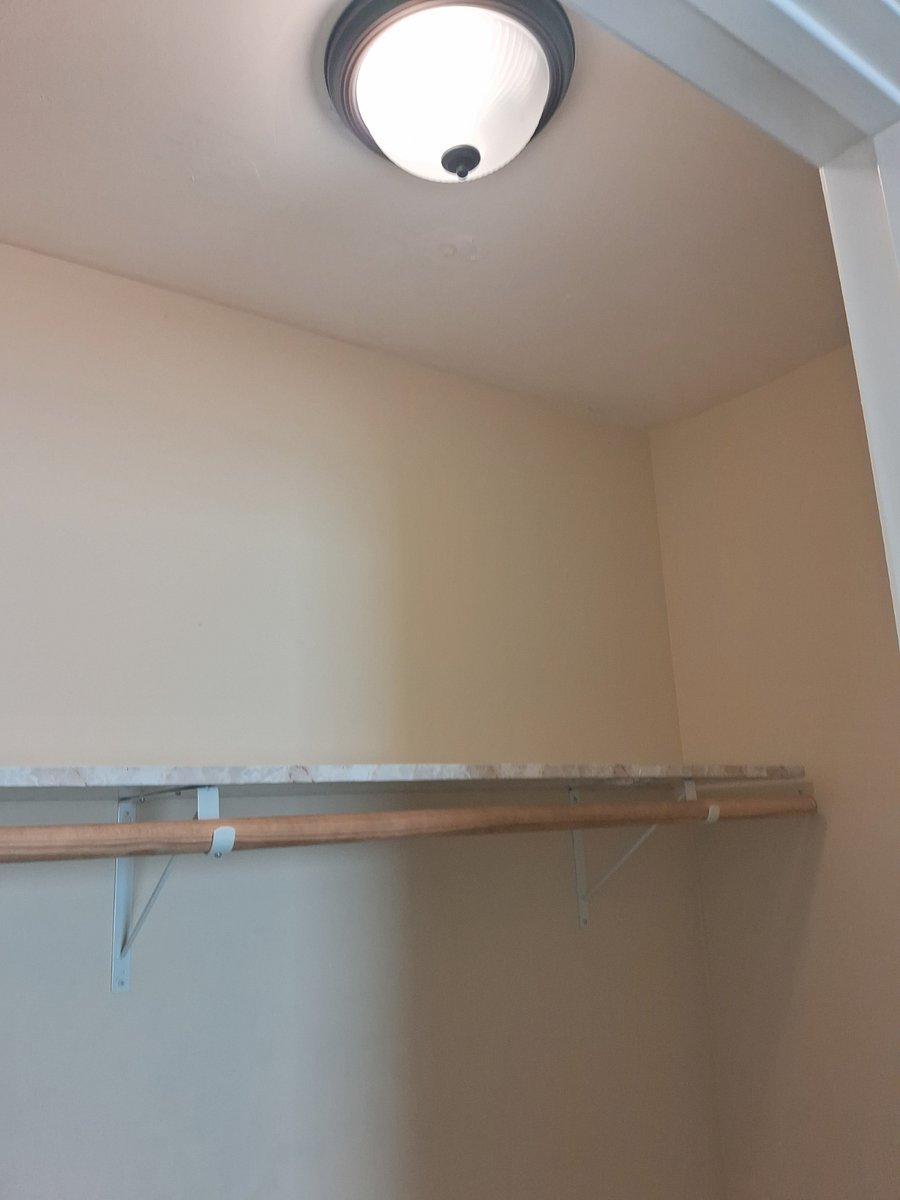 Bedroom #1 walk-in closet. Lighted and very spacious above and below.