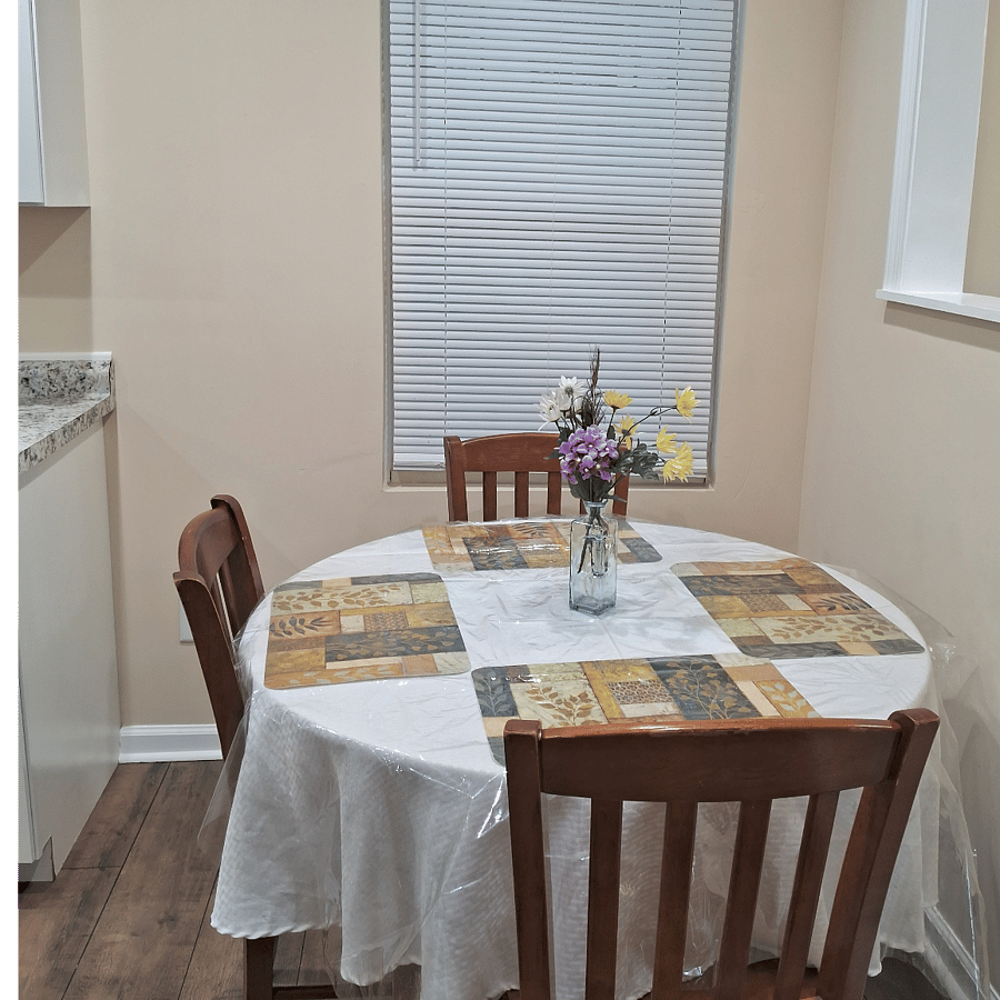 Dining table for 4.