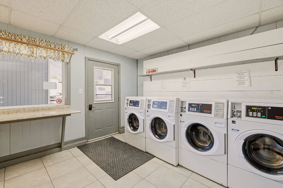 Laundry facility downstairs