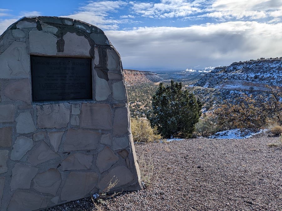 View from Anderson Lookout on the main hill.