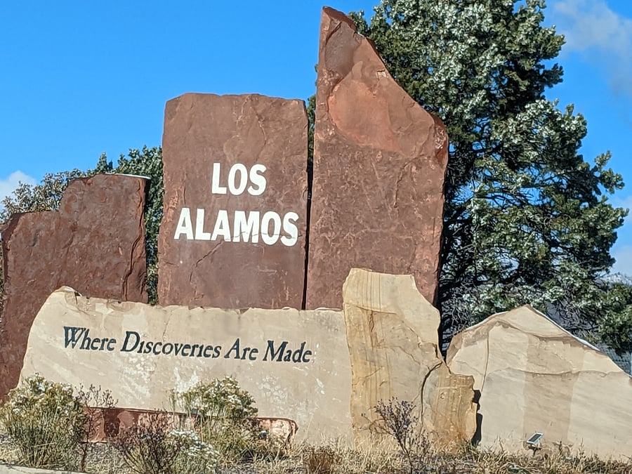 Arriving into Los Alamos.