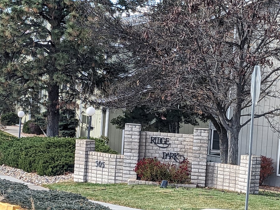 Entry on to the Ridge Park Condos complex.