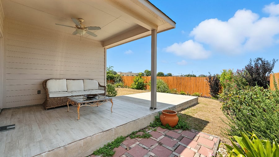 Another backyard view showing the easy flow between indoor and outdoor living, designed for everyday comfort.