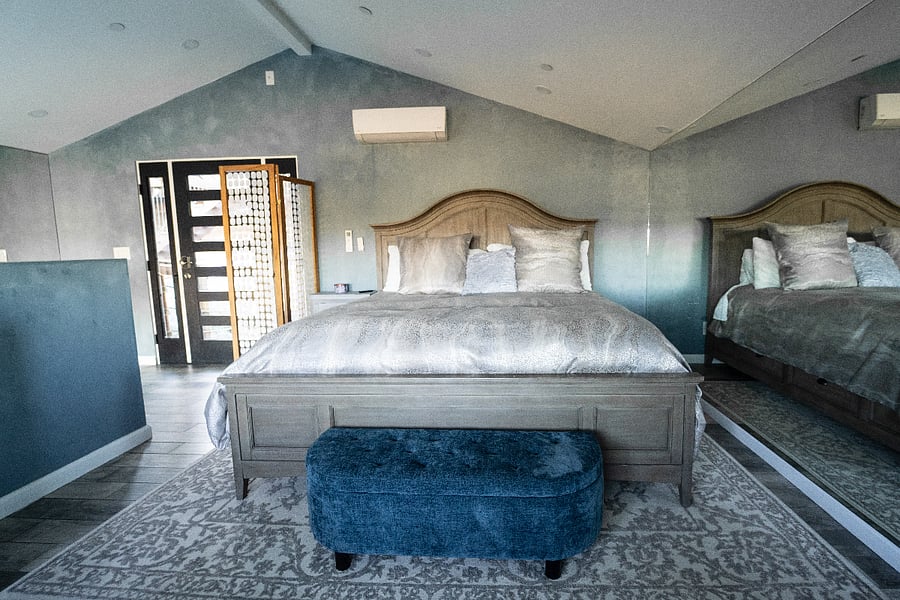 Master bedroom with King bed