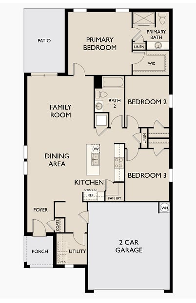 Floor plan 1,540 square ft. home