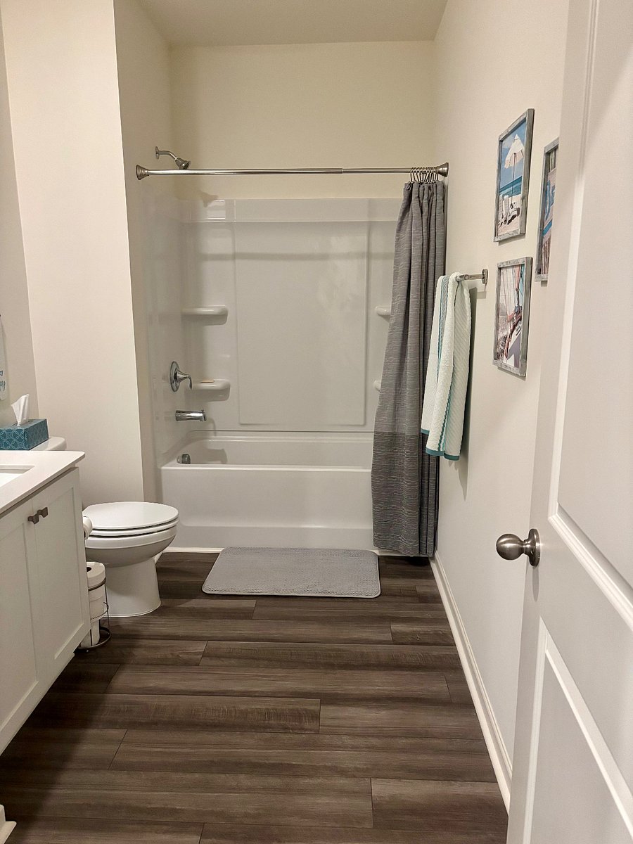 Second bathroom with a tub/shower combination