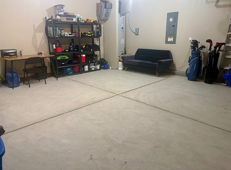 Two car attached garage.
