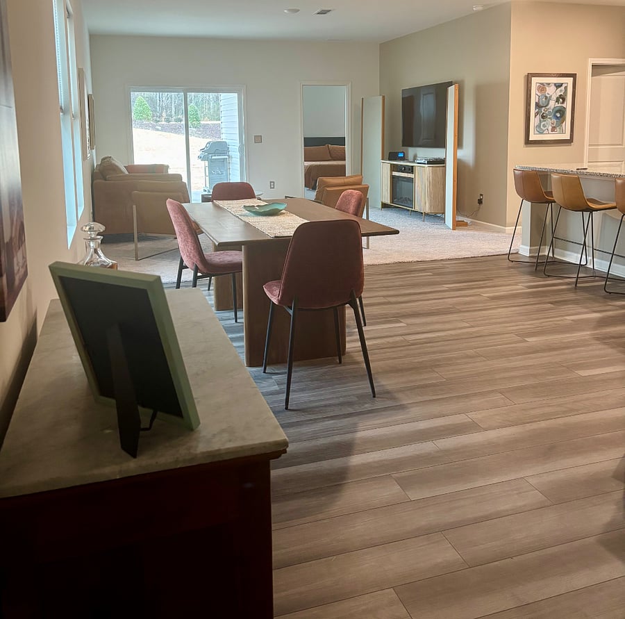 We love our layout ~ open, spacious, no clutter, easy to clean and take care of.
