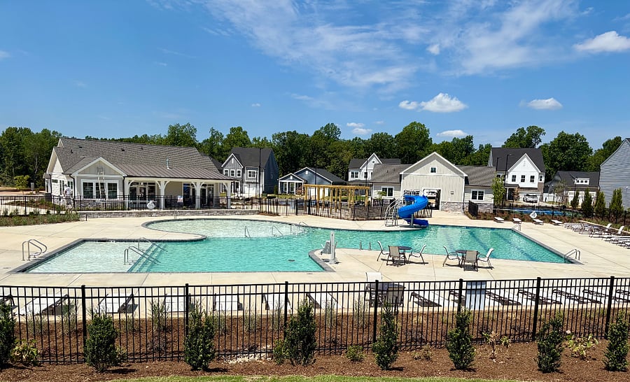 Community pool with key fob access.