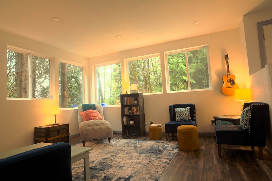 Upstairs living room (shared space)