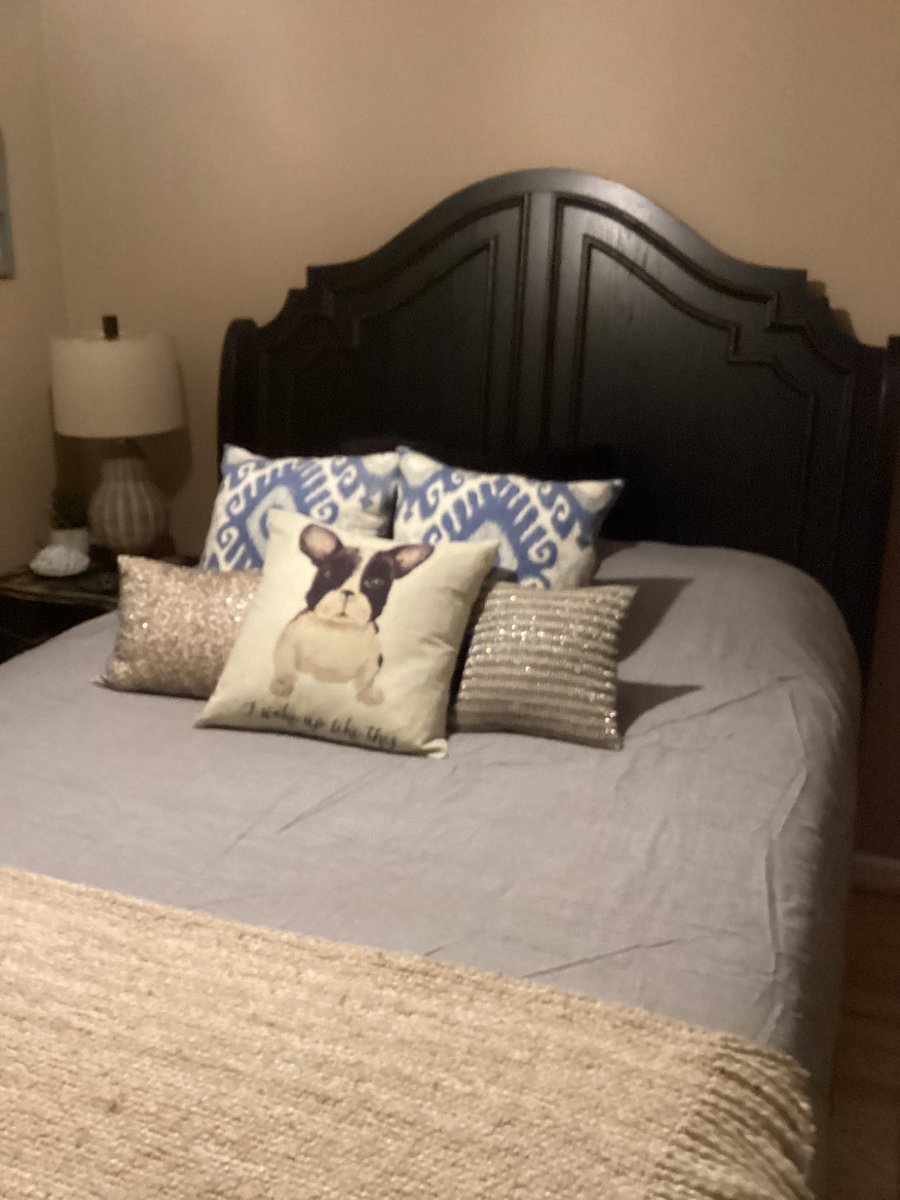 Bedroom #1 with Queen beds and a 1/2 Bath attached.