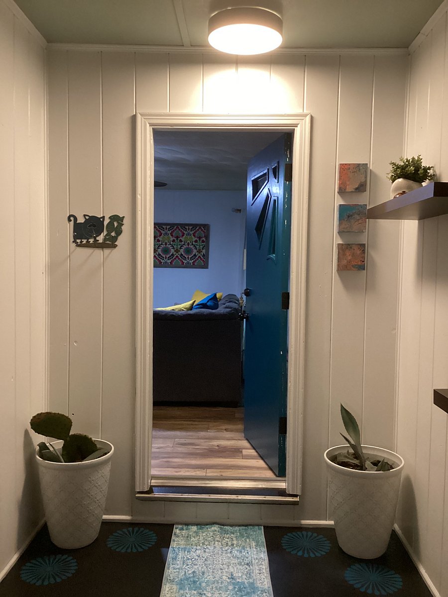 Mudroom Backdoor entering into the Living Room.