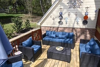 Outdoor Living Room on the back deck