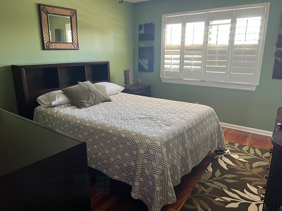 2nd Bedroom with plantation blinds