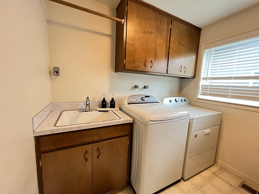 Laundry room.