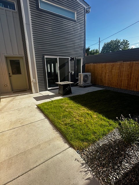 Fenced-in backyard