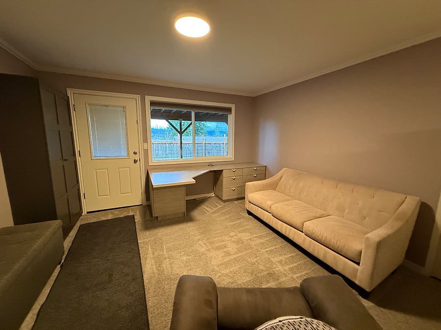 Entrance to apartment. Nice light comes in from the window.