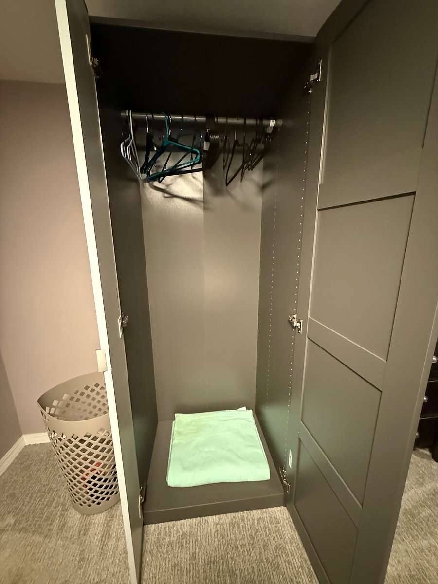 Clothes closet.