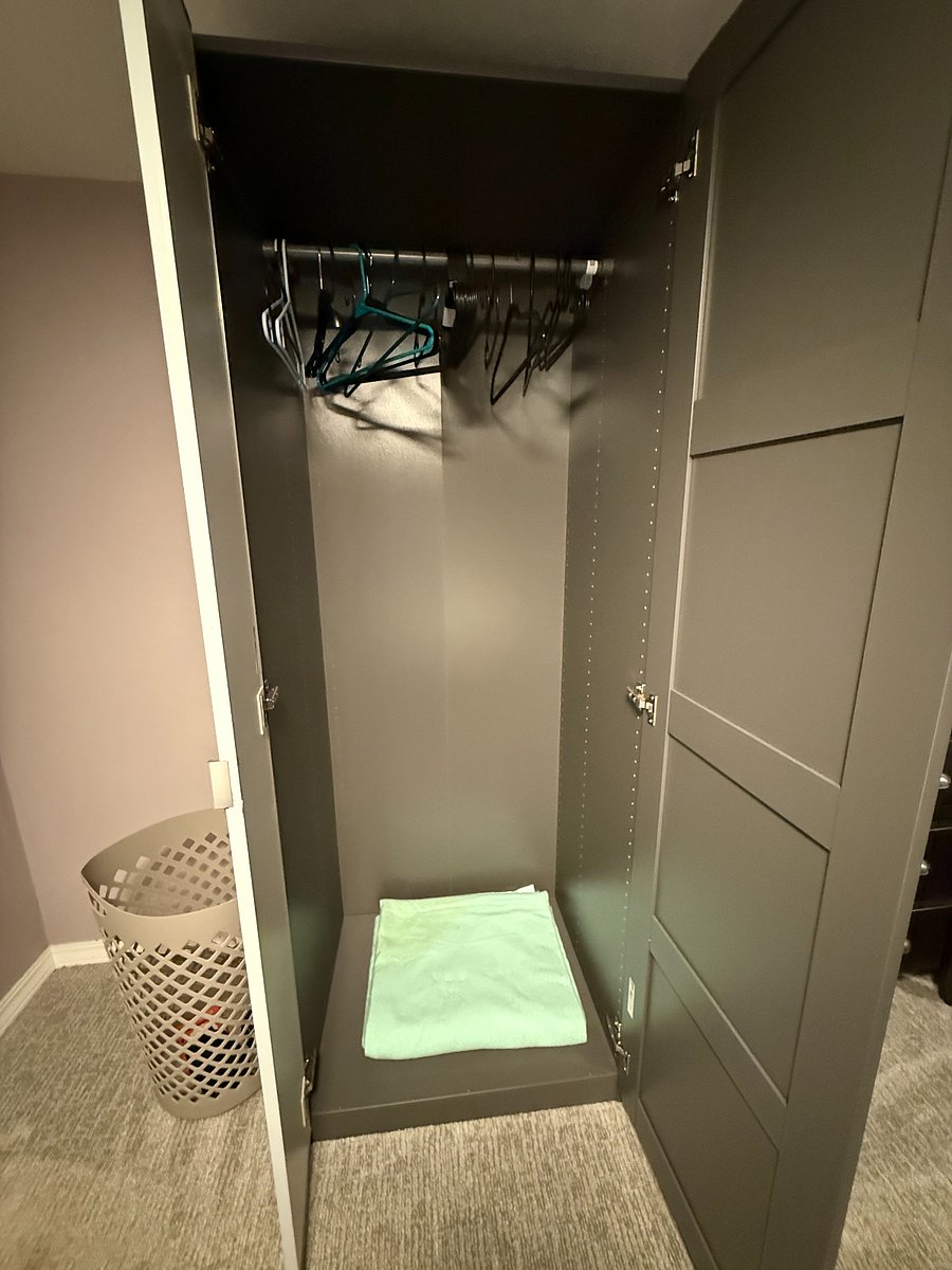 Clothes closet.