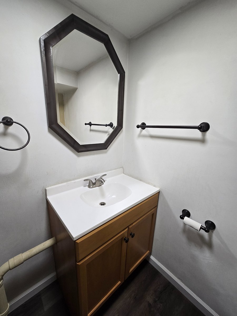 Bathroom sink area