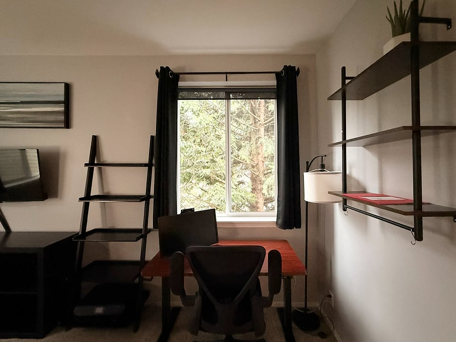 Extra computer monitor for extra productivity gains, if needed