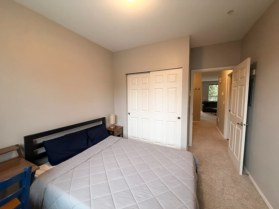 Guest Bedroom hallway into the main Living Room