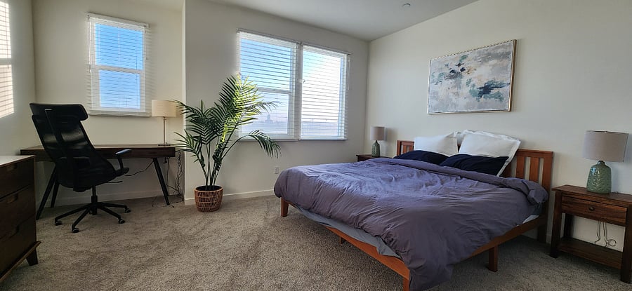 Before curtains were installed.